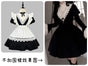 Short dress + detachable sleeves + short apron / S