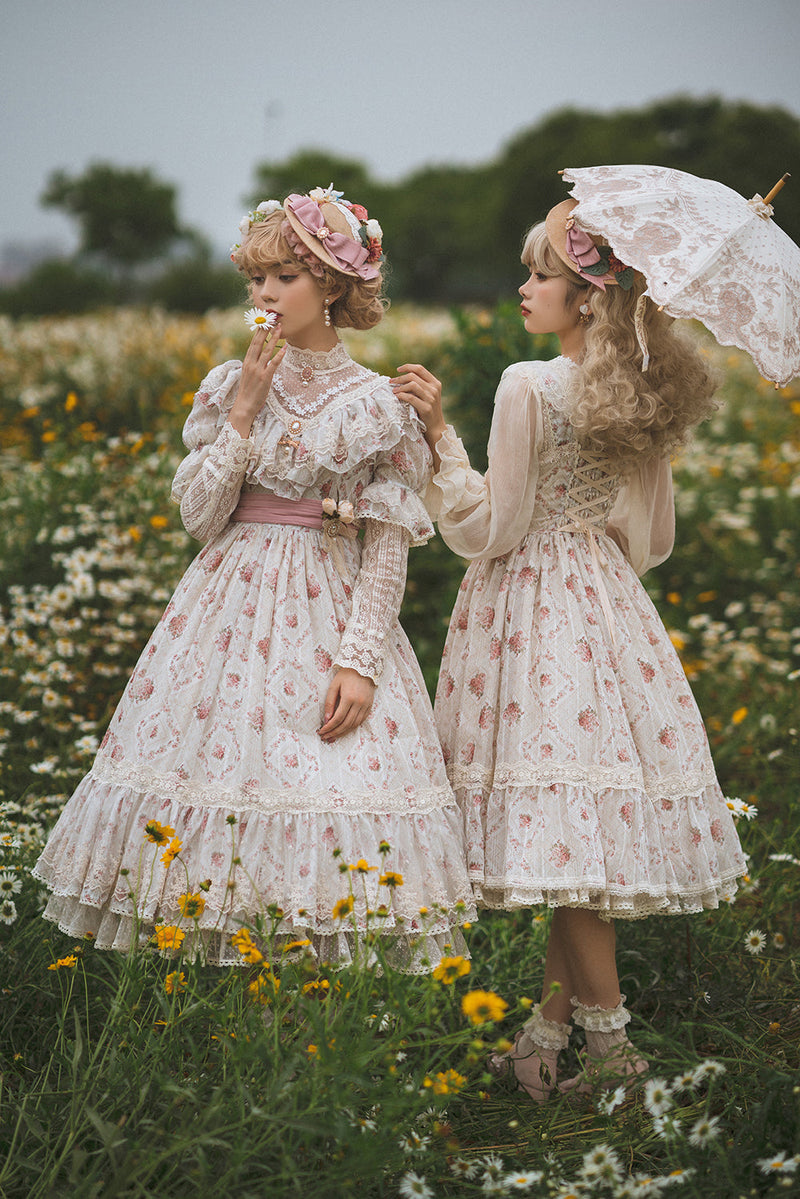 Miss Point - Woody Rose - Elegant Floral Lolita JSK Dress