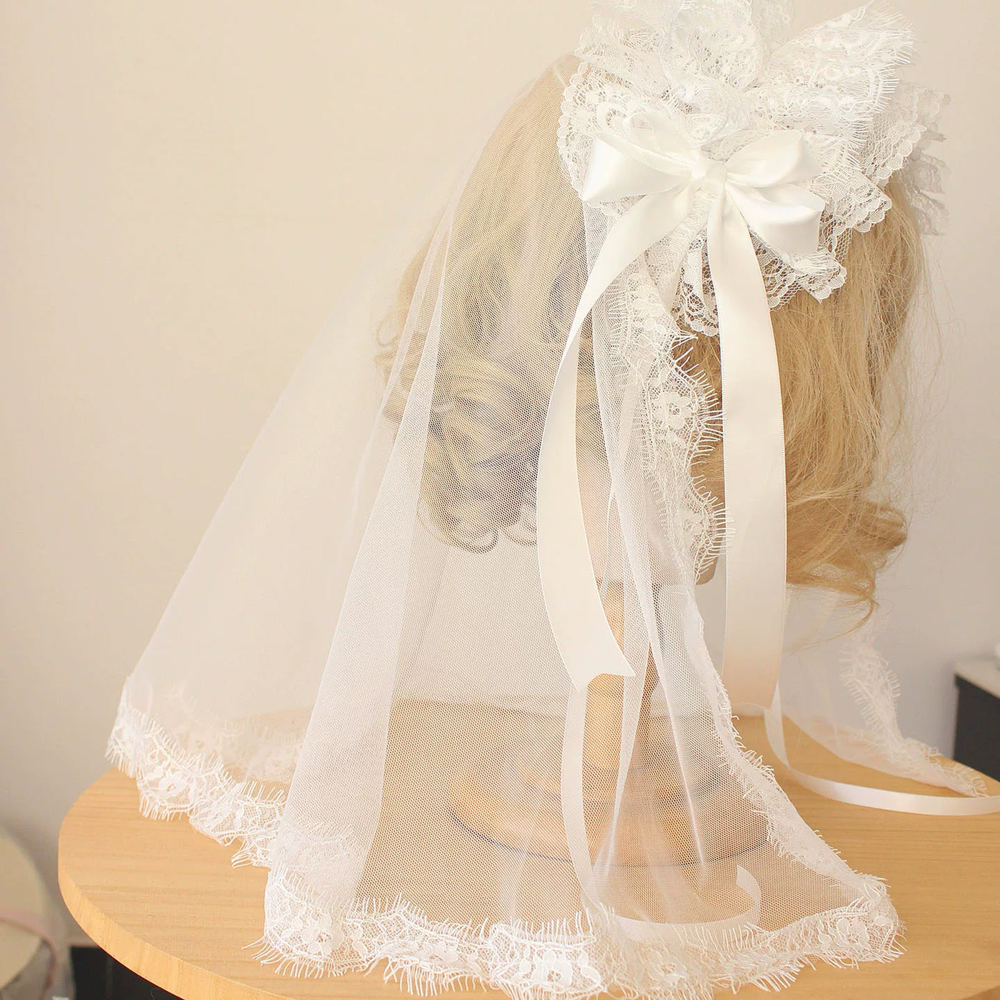 Deer Girl Handmade - Sparrow Feather - White Veil Headwear and Accessory Selection