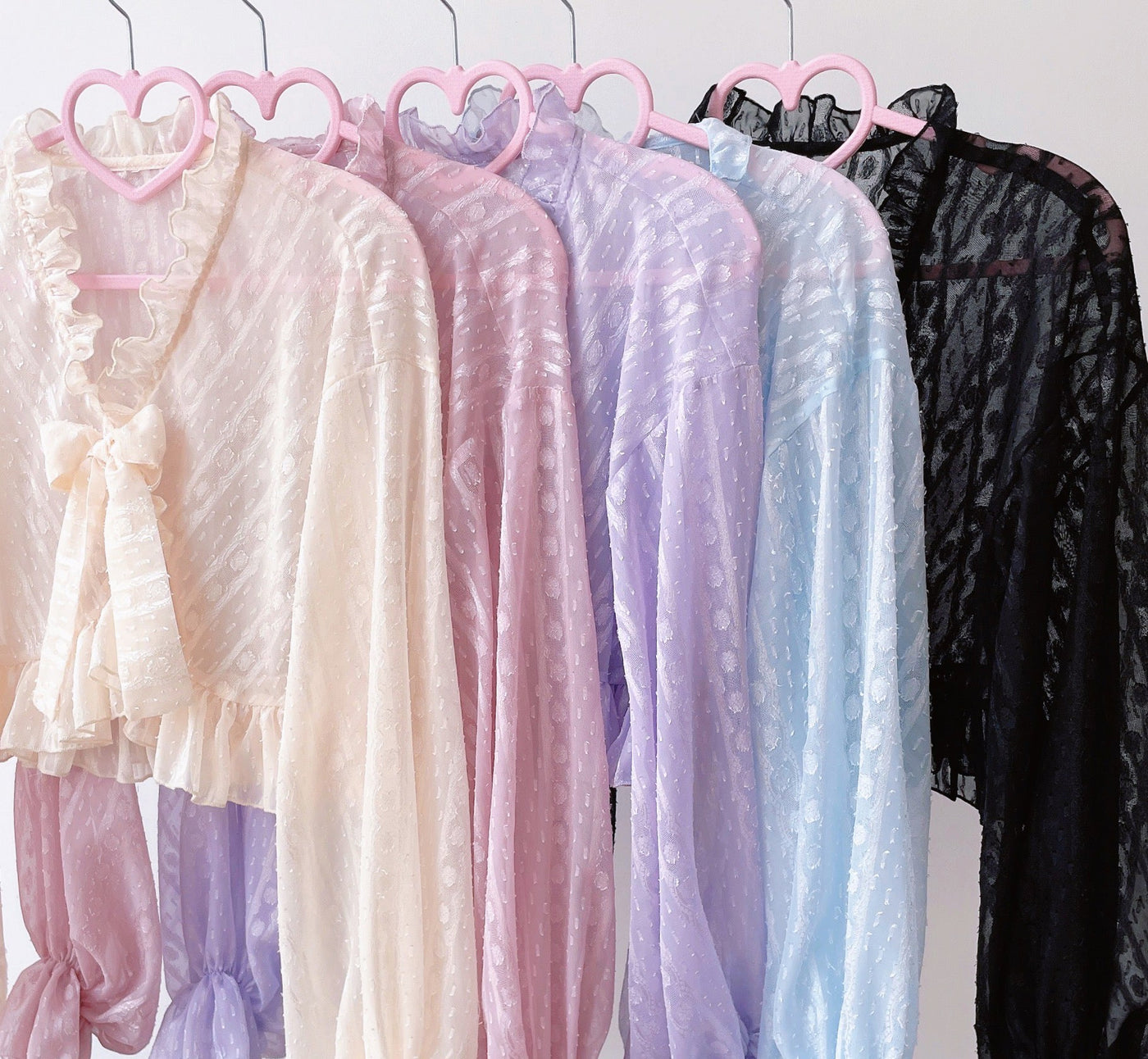 Sakurada Fawn - Chiffon Puff Sleeve Lolita Cardigan - Outerwear