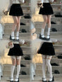 Short socks + medium-short socks + calf socks + over-the-knee socks, white, 4 pairs total / Anti-pilling combed cotton material