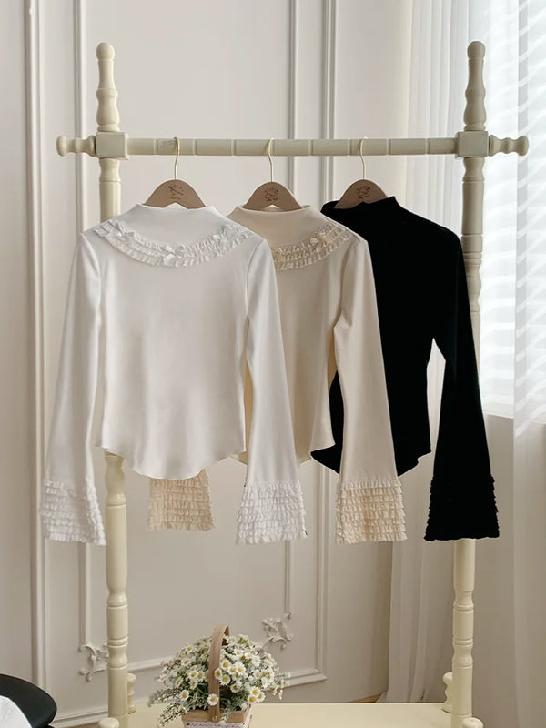 With PUJI - Luoxue - Lolita Top, Knit Texture product view
