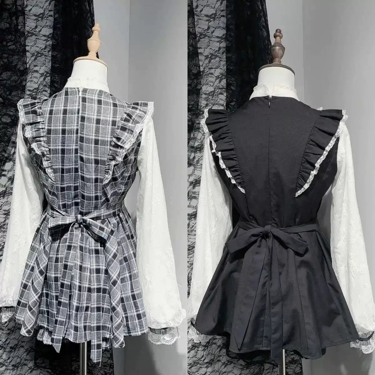 Sweetheart Dream Machine - First Love Contract - Long-sleeve Lolita set with a lace bib collar