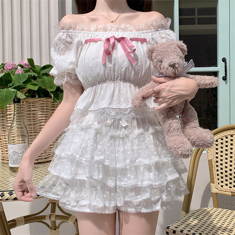 Sugar Girl - Daily Lolita Bloomers - Floral Cotton Summer Leggings Other Surprise