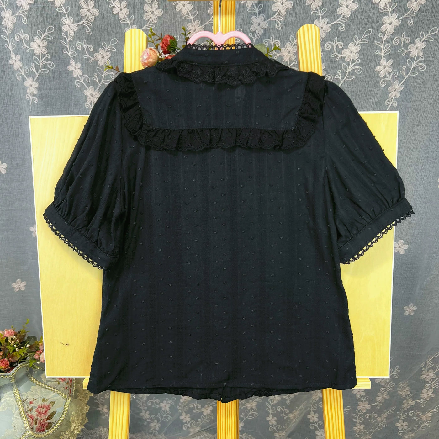 DMFS Lolita - Sweet Lolita Blouse Cotton Summer - Short Sleeve Shirt Innerwear