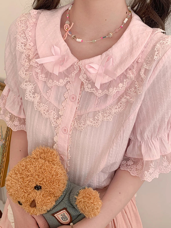 Yueele - Summer Layering - Plus-Size Lolita Blouse - front view