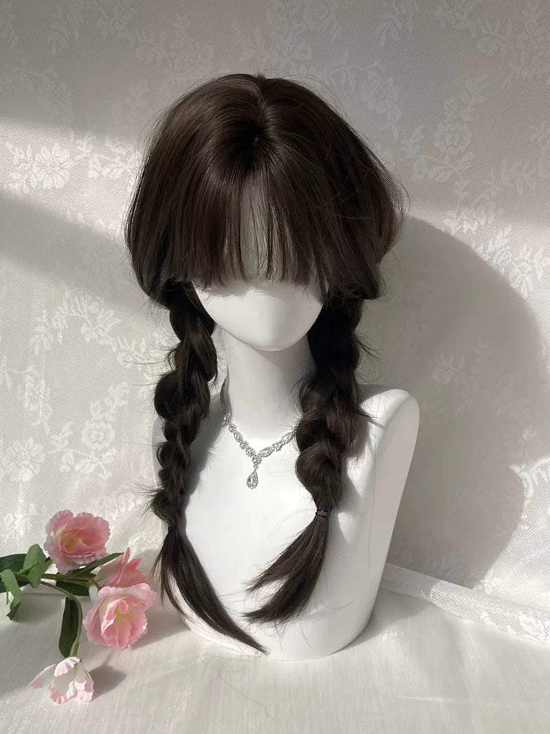 Layered long wig with straight bangs - view 4
