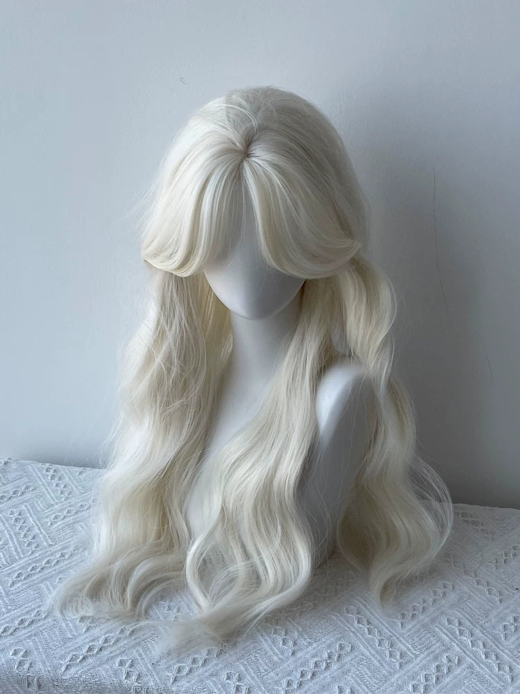 Kunkun Fish Sweetheart Milk Frappe curly wig - view 6