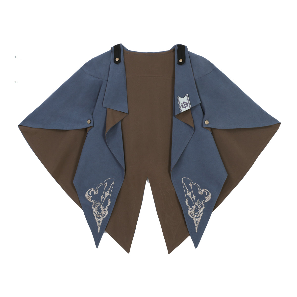 Designer's Gift - Narrative Poem - Ouji Lolita shorts suit with embroidered cape and vest