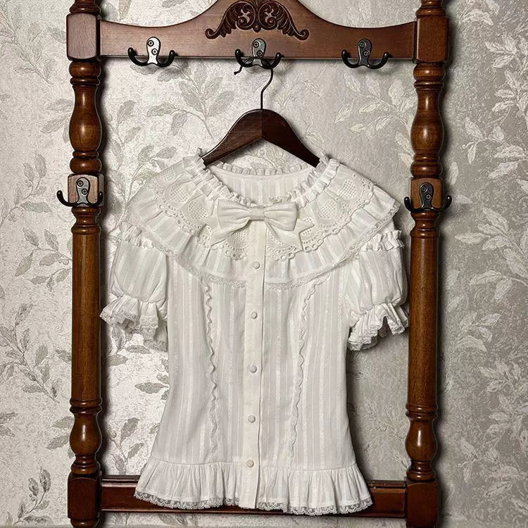 Sweetheart Dream Machine - Summer Doll - Short-Sleeve Lolita Blouse with Puff Sleeves