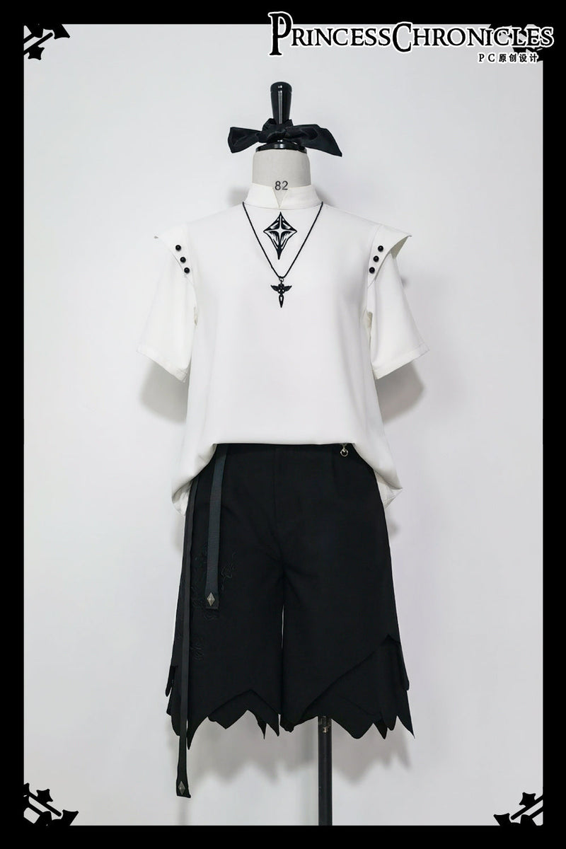 Princess Chronicles - Embroidered White Ouji Lolita Shirt - Innerwear