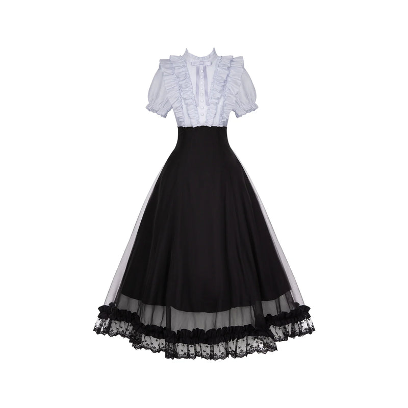 With PUJI - Miss Laura: Moon Viewing - Lolita OP Dress detail view 9