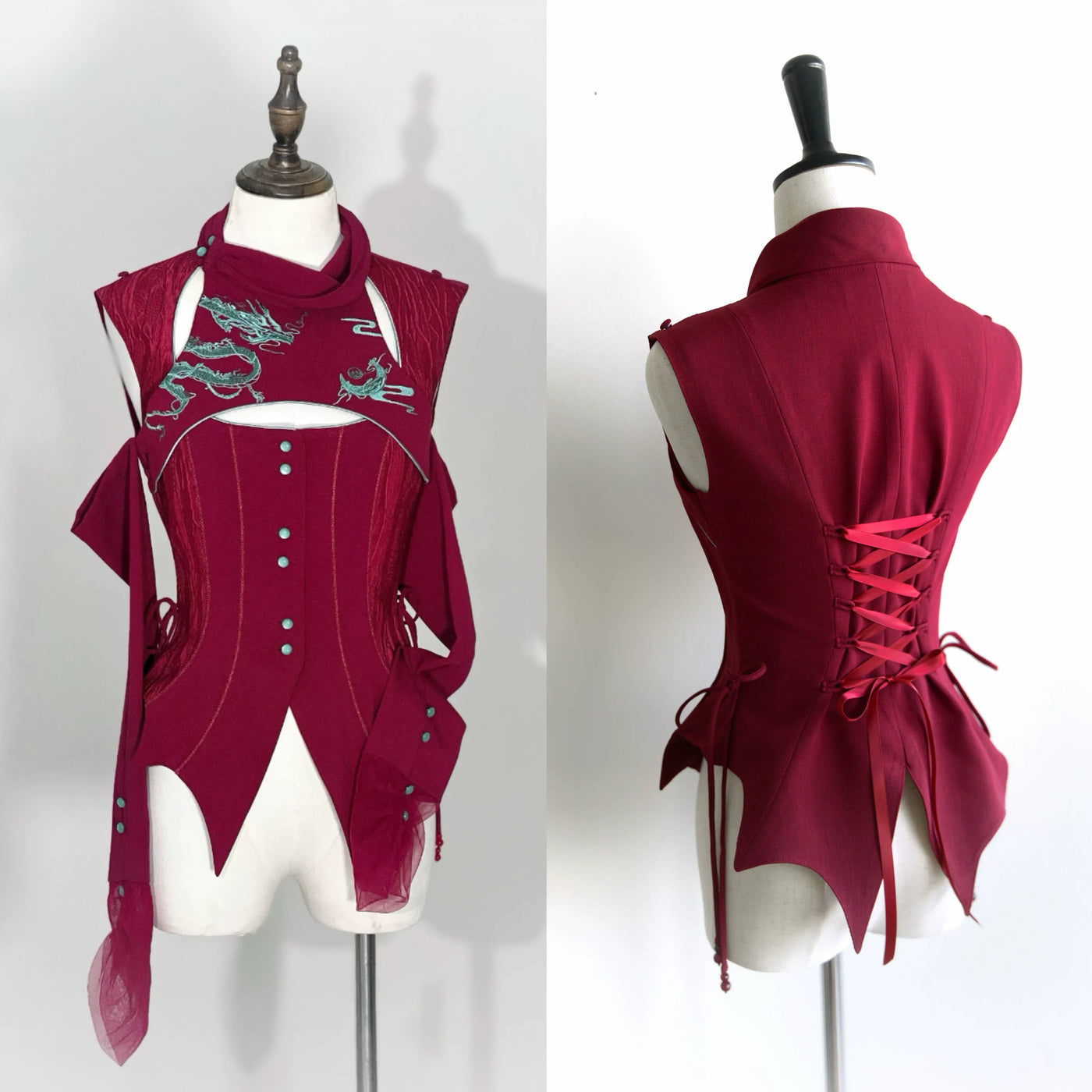 tonight - Dragon & Snake - Chinese Gothic Lolita Separates with Dragon or Snake Motifs