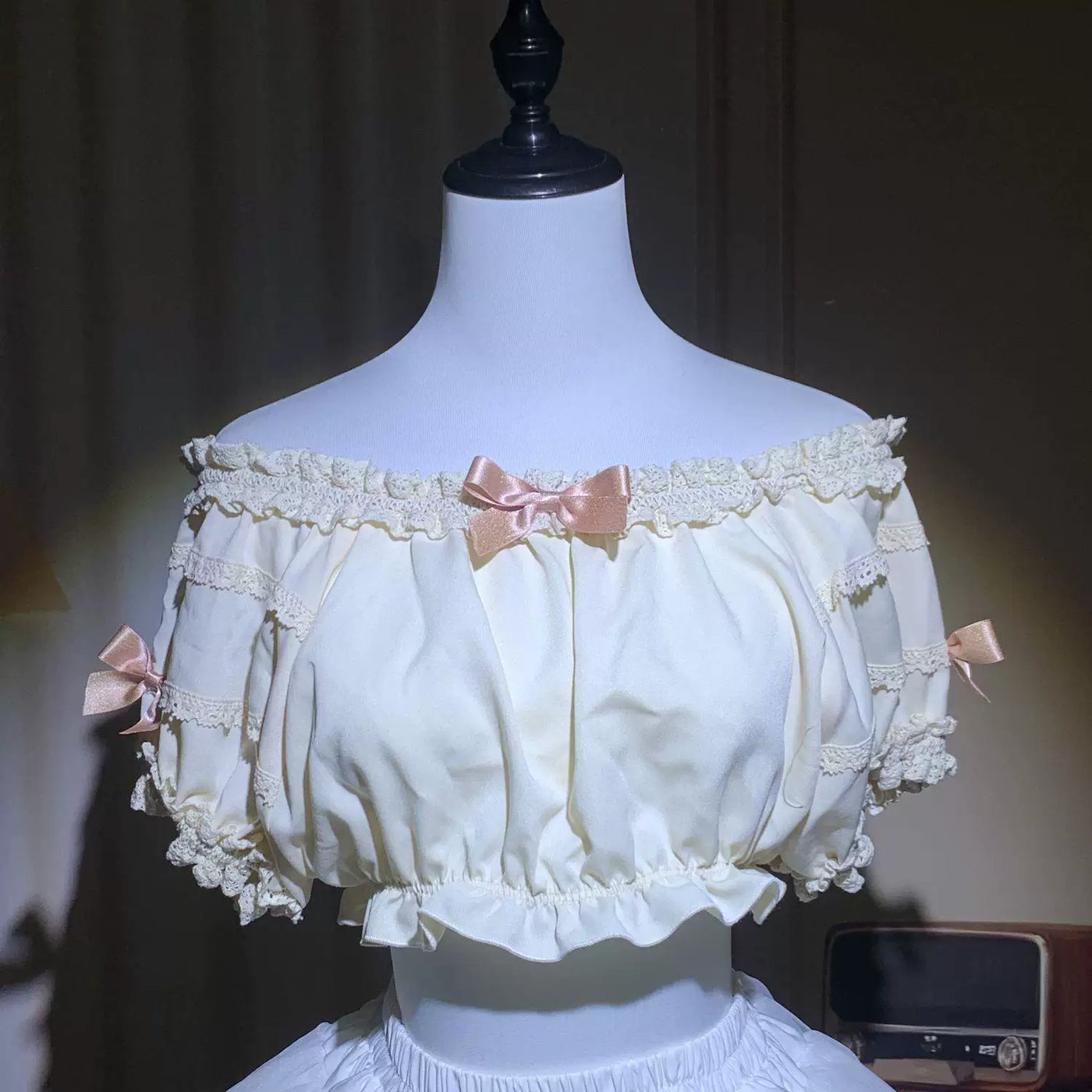 Sweetheart Dream Machine - Bow Pleat - Short-sleeve Lolita princess dress with layered bows