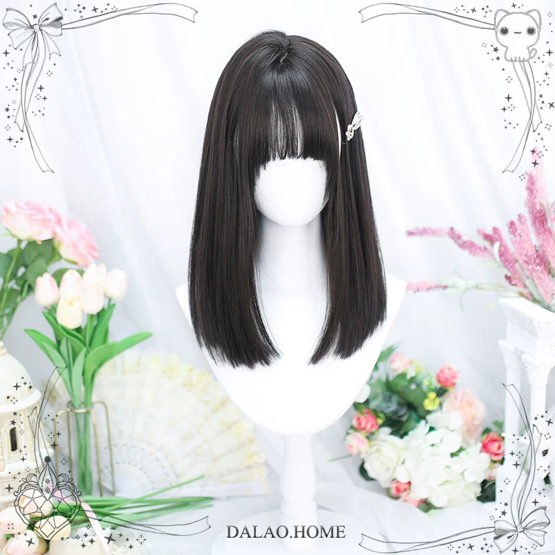 Dalao Home 414 long black tea straight wig - view 3