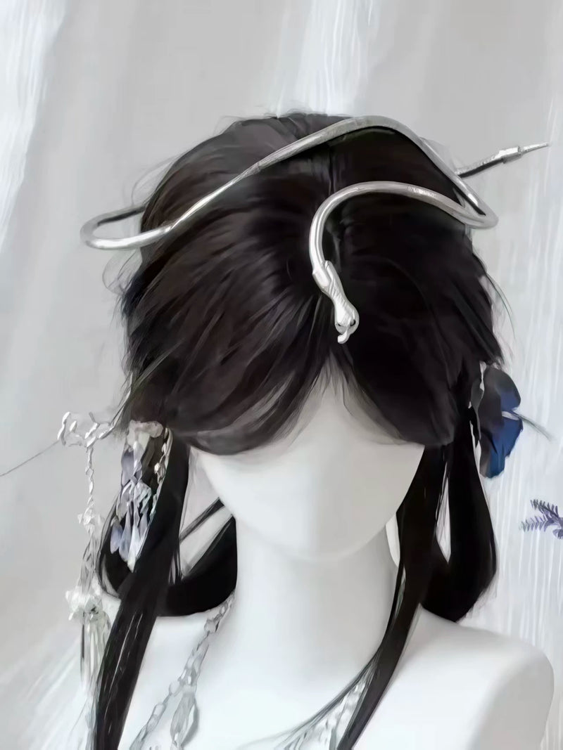Kunkun Fish black-tea straight wig with curtain fringe - view 4