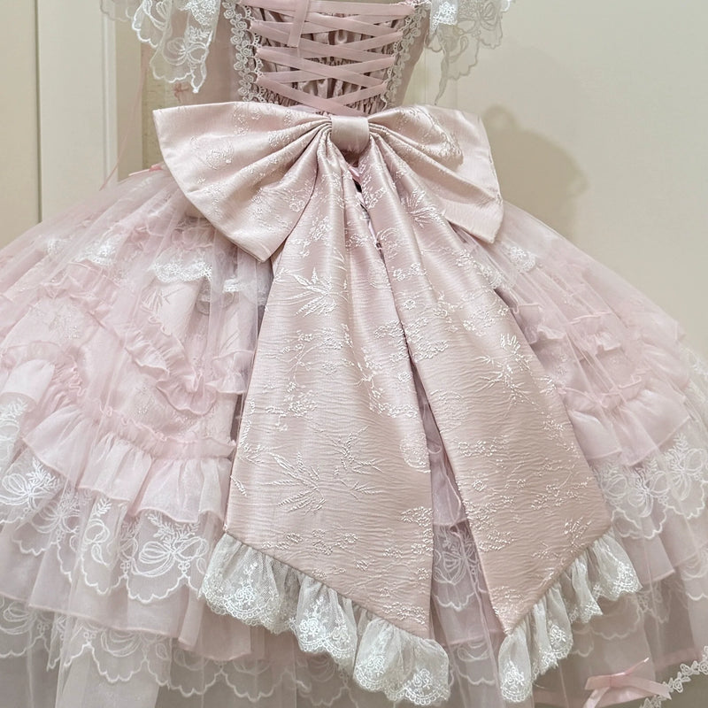 Sugar Girl - Eternal Vow - Wedding Lolita JSK, Detachable Overlay