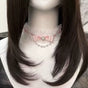 Light pink (Butterfly Rhinestone Pearl) Japanese-style loitia necklace