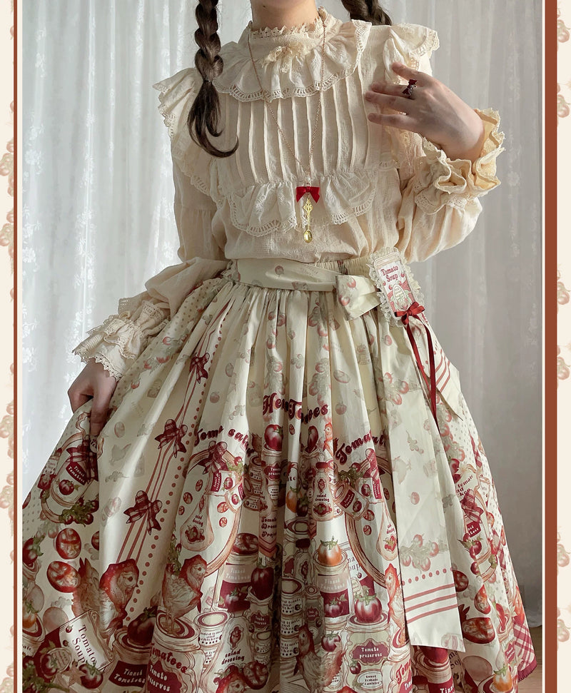 WF - Tomato Can - One-Piece Dress and Coordinate Pieces with Tomato Print