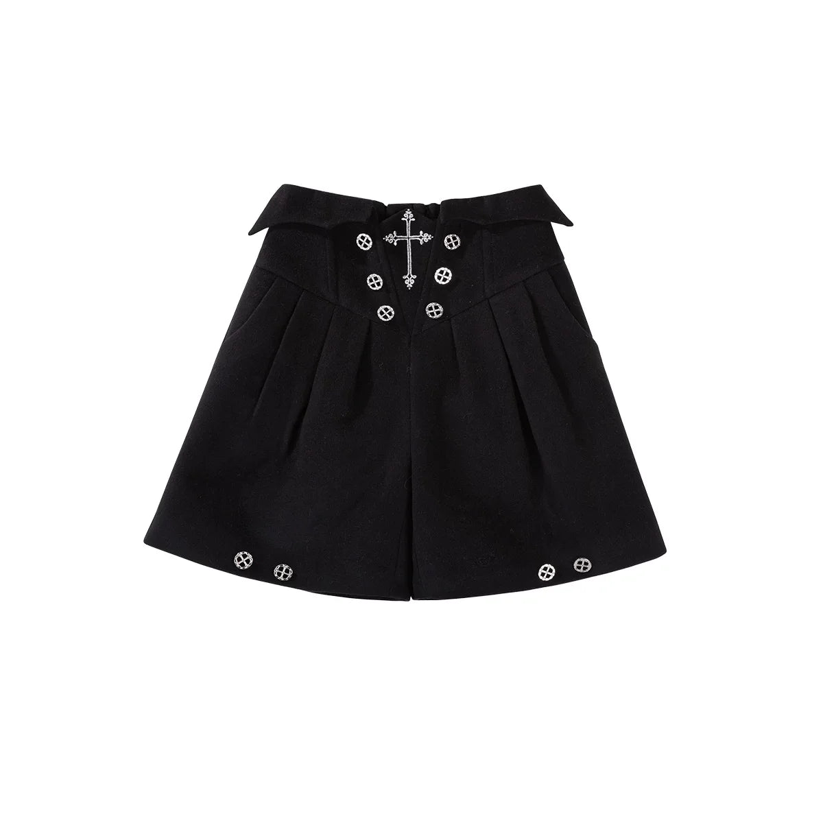 Matutu - Nightfall - Ouji Lolita Set with Bat-Wing Cape and Diamond Cutout Blouse