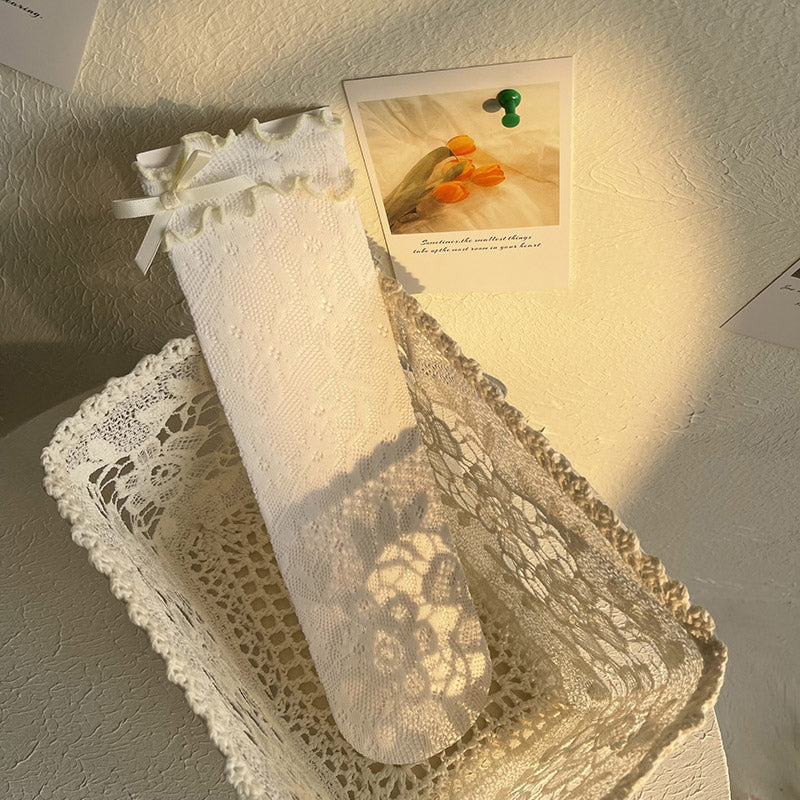 WAGUIR - Kawaii Lolita Thin Lace Socks - Socks