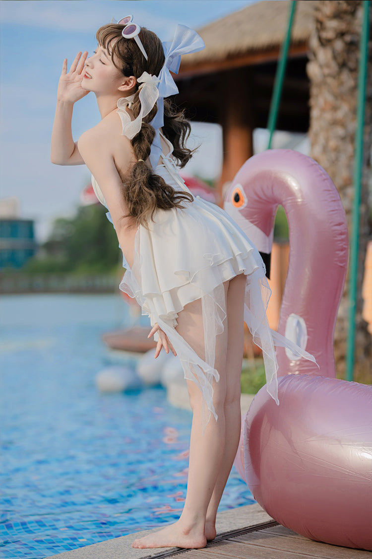Letters from Unknown Star - Mermaid of the Sea Moon - Lolita Inspired Swimsuit in Two-piece and One-piece
