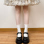Small lace-trim socks / One Size