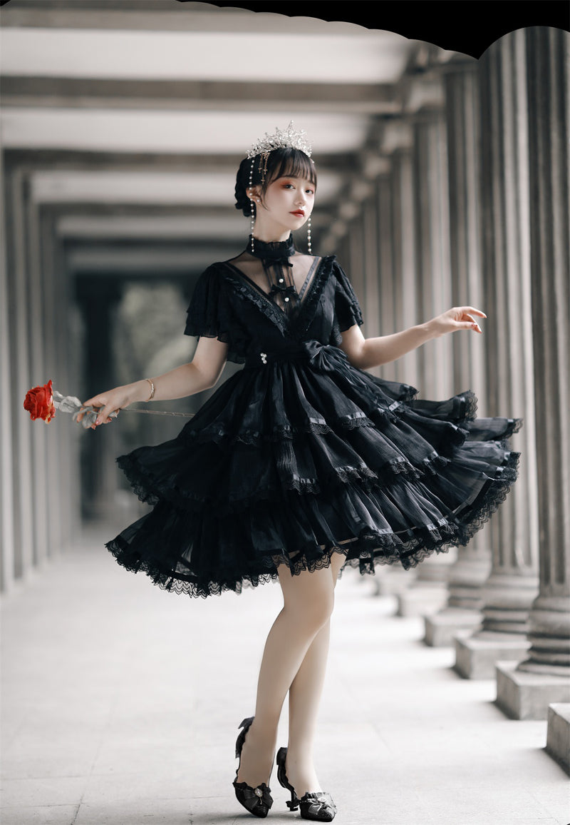 Your Princess - Castle Night - Dark Themed Gothic Lolita OP