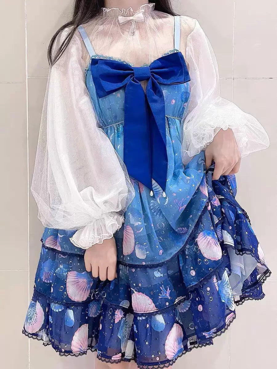 Sweetheart Dream Machine - Siren - Mesh Inner Layer with Lantern Sleeves
