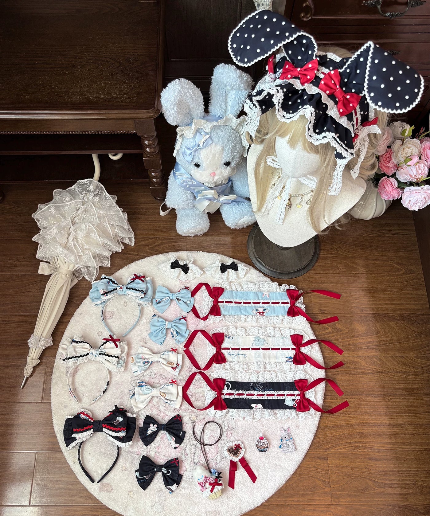 Mystery Rabbit Tea Party - Alice OP / JSK Lolita Dress - detail view 14
