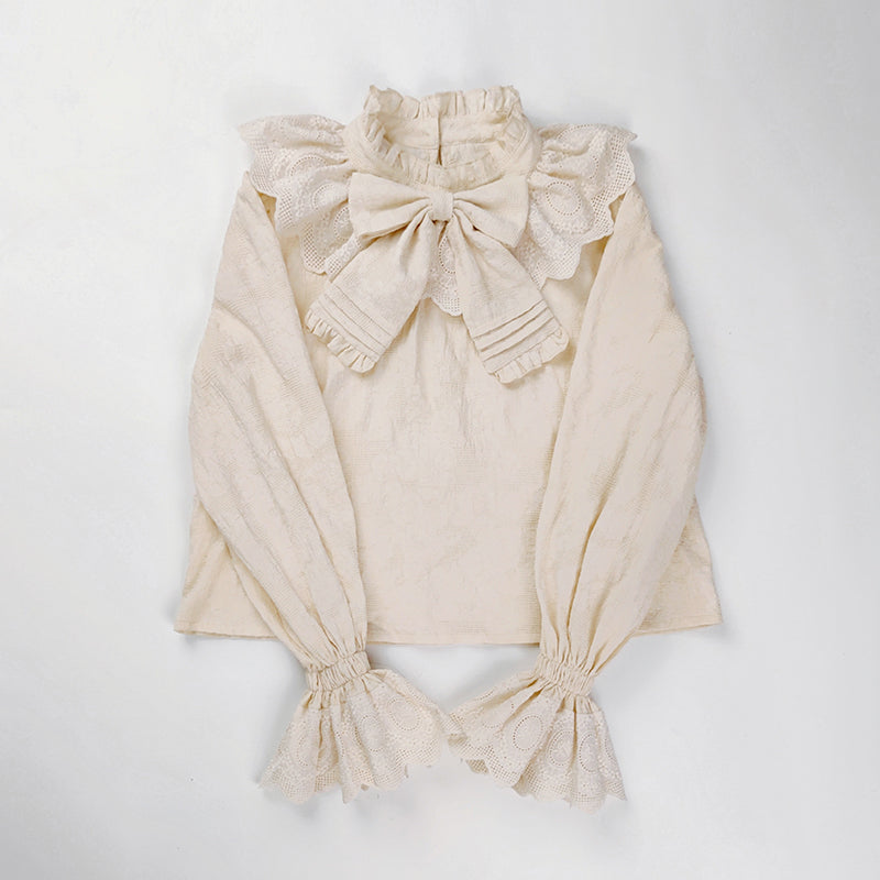 Sakurada Fawn - Plus Size Lolita Cotton Blouse - Innerwear