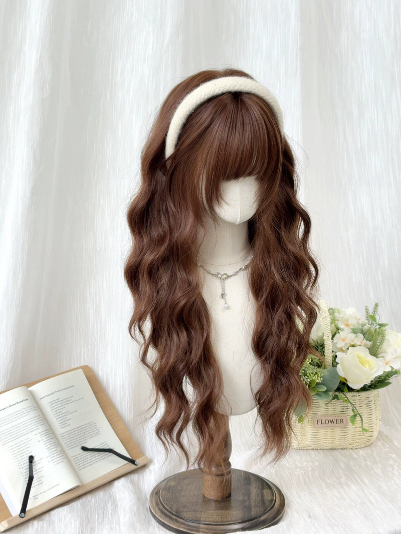 Kunkun Fish Caramel Warmth long curly wig - view 5