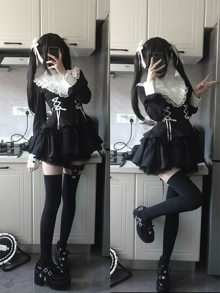 With PUJI - Doki! - Sweet Lolita OP Dress, Pockets detail view 3