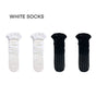 Natural white + black, 2-pair set / One Size