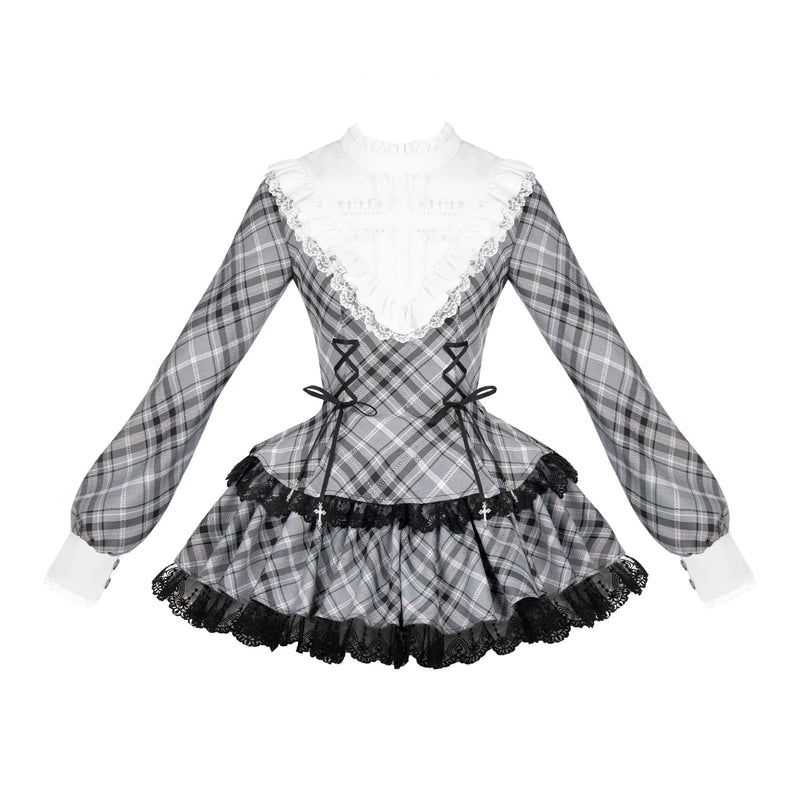 With PUJI - Doki! · Autumn Limit - Sweet Lolita OP Dress, Ruffle Trim detail view 9