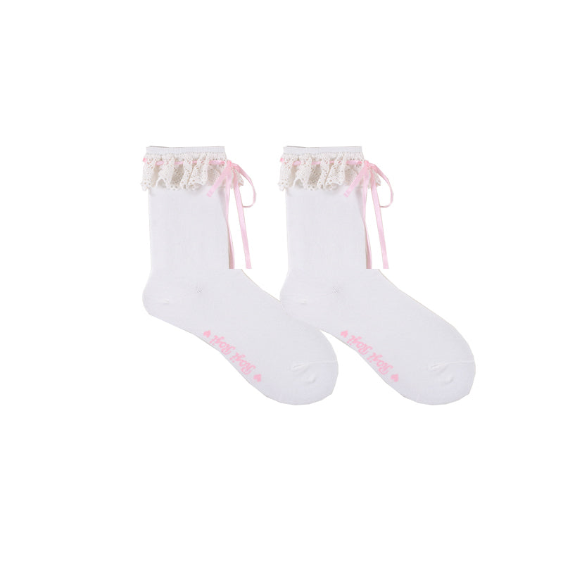 Isabella - Sweet Lolita Lace Mid-Calf Socks 16942:235102