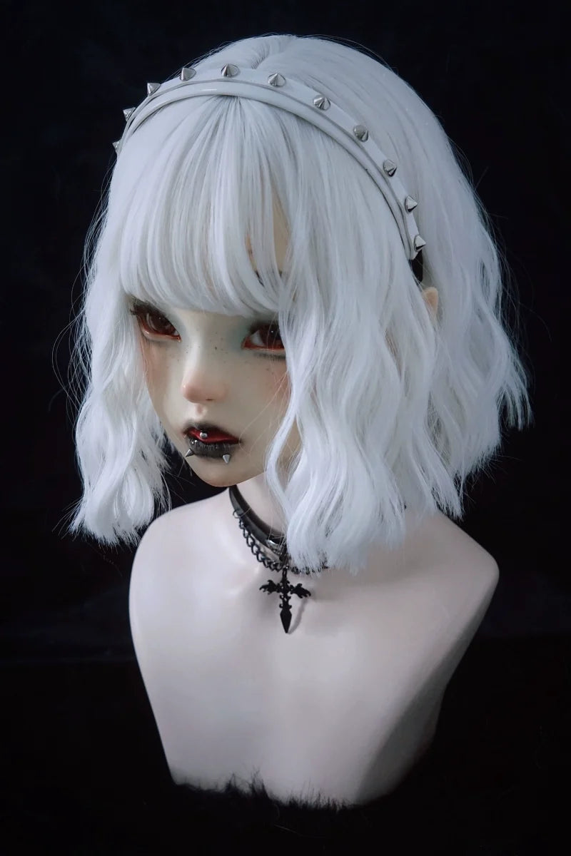 Strange Sugar - Gothic Lolita KC Faux Leather Punk - Lolita Hair Accessories Headwear