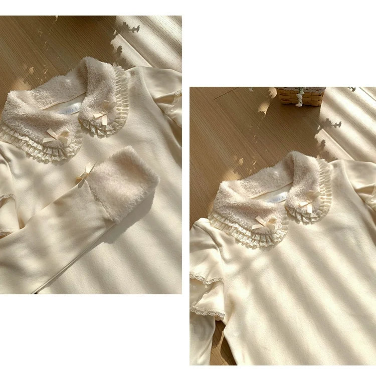 With PUJI - Sweet Lolita Innerwear Autumn and - Winter Lolita Sweater Other Surprise