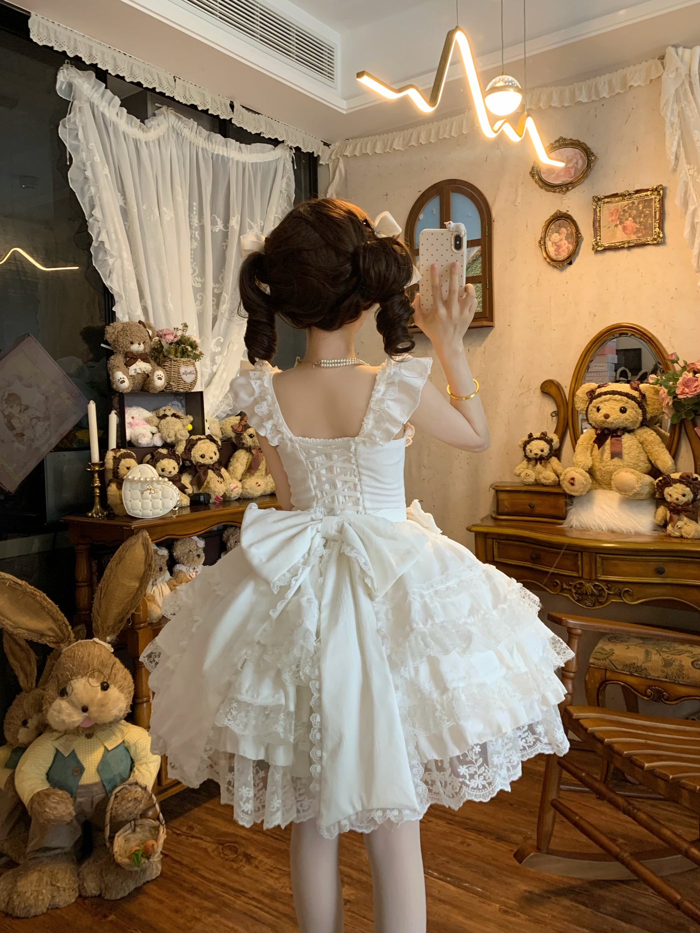 YoYo - Sea Salt Guava - Sweet Lolita summer jumper skirt with corset