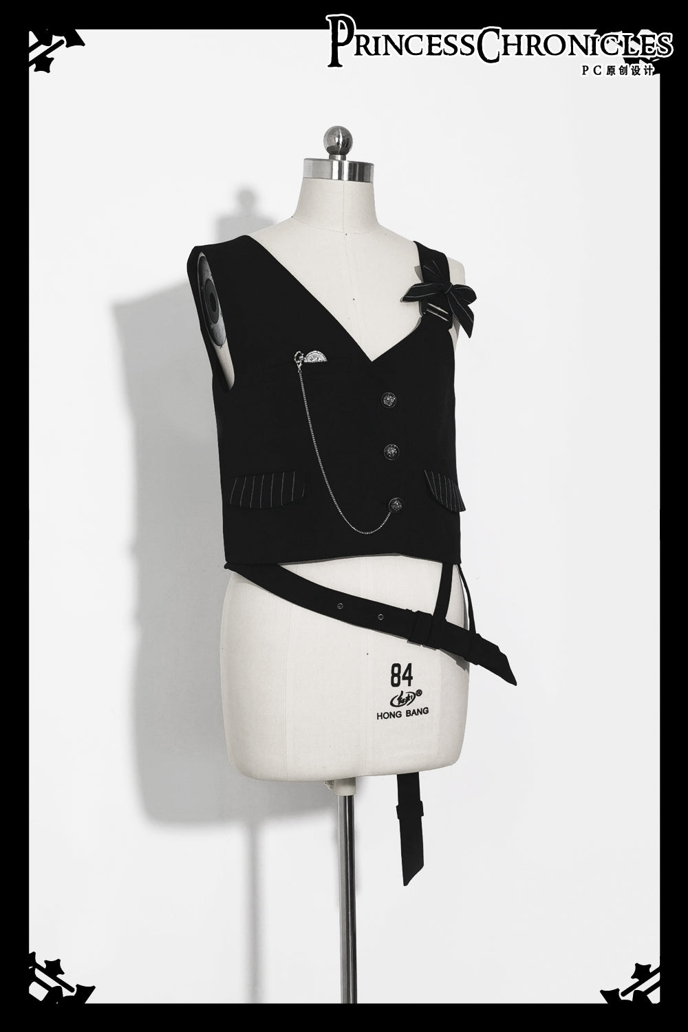 Princess Chronicles - Secret Morning News - Vintage Ouji Lolita Vest Blouse Bloomers