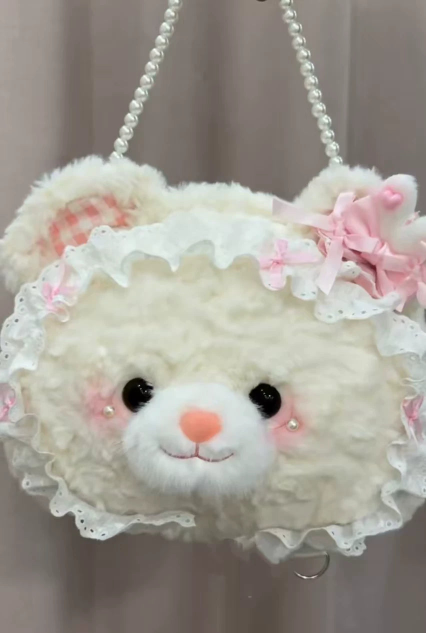 Lolita - Plush Bear Crossbody Bag - Individually Selectable Lolita