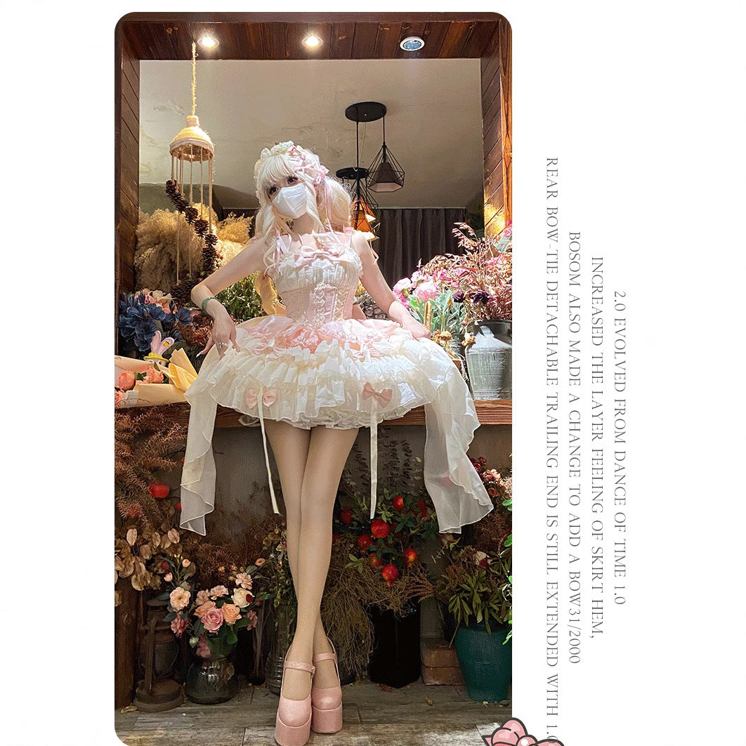 ZhiJinYuan - Time Waltz2 - Sweet Lolita Short Dress Ballet Style JSK - Lolita Fetch
