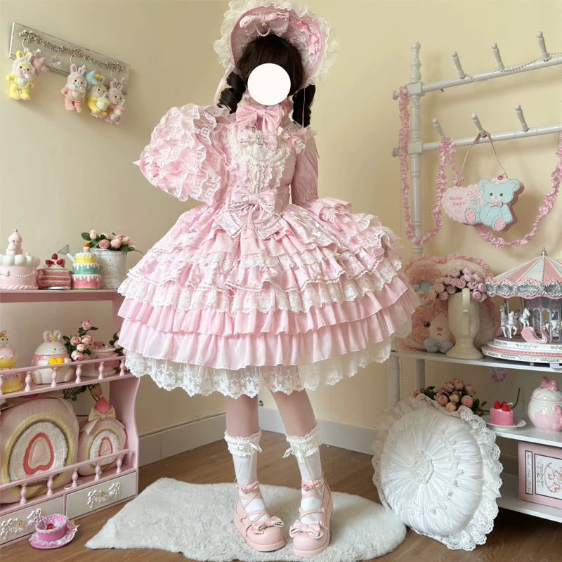 Lady Han Feather Bond Bridal JSK dress by Lolita Fetch featuring elegant feather details and a classic Japanese Lolita style.