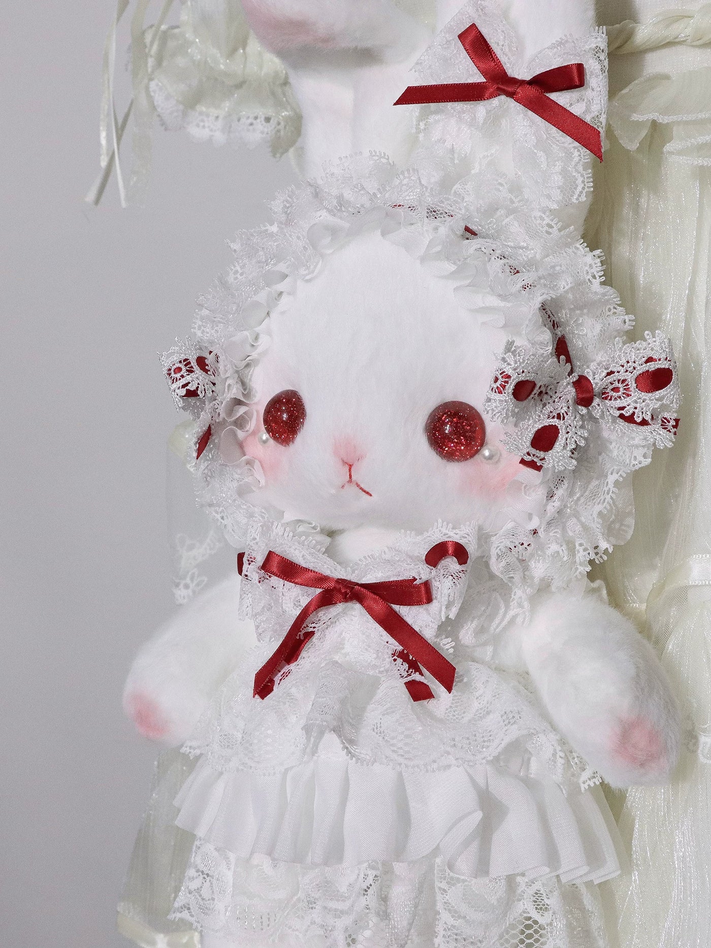 BearStar - Standing-Ear Bunny - Red Bunny Bag