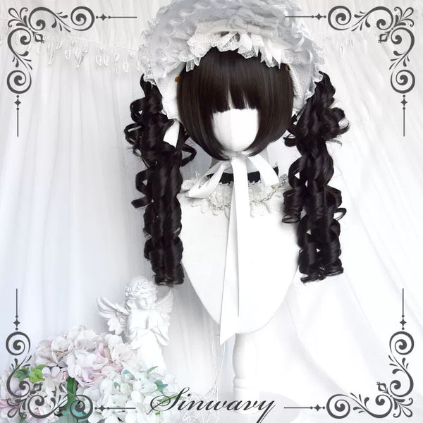 Sinwavy black Roman curl twin ponytail wig - view 1