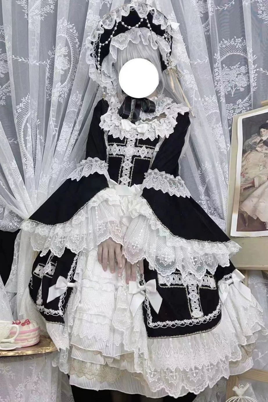 Candy Souffle - Angel Type II: Dark Night - Bridal OP Dress Set - detail view 6