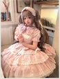 Pink dress + Pink Headband + Pink BNT / S