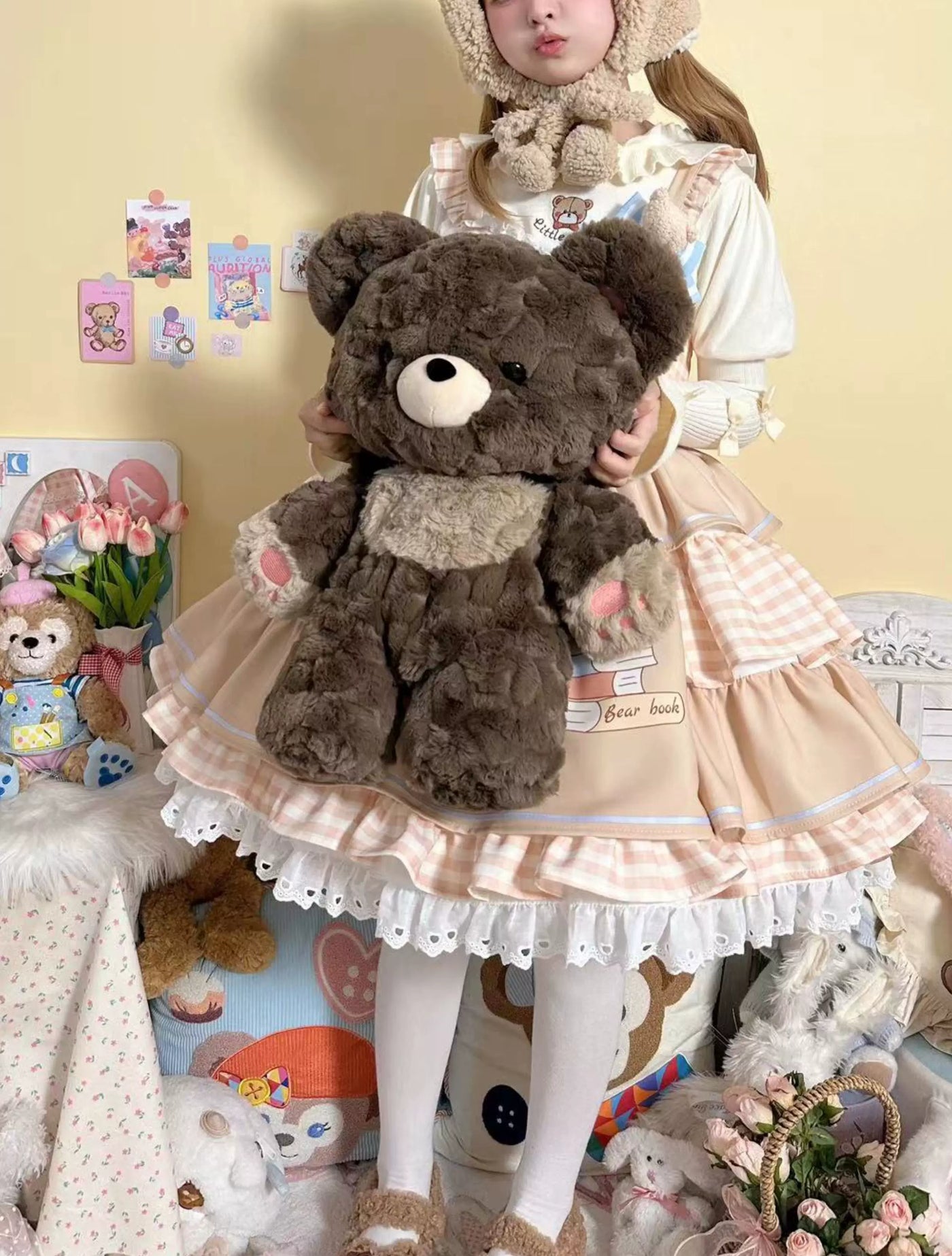 LambGuli - Little Bear Guli - Plush Animal Bag with Rounded Bear Face