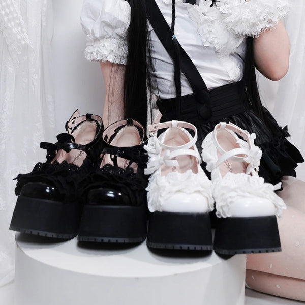 MODO Cloud Lace Lace Platform Lolita Shoes – design details