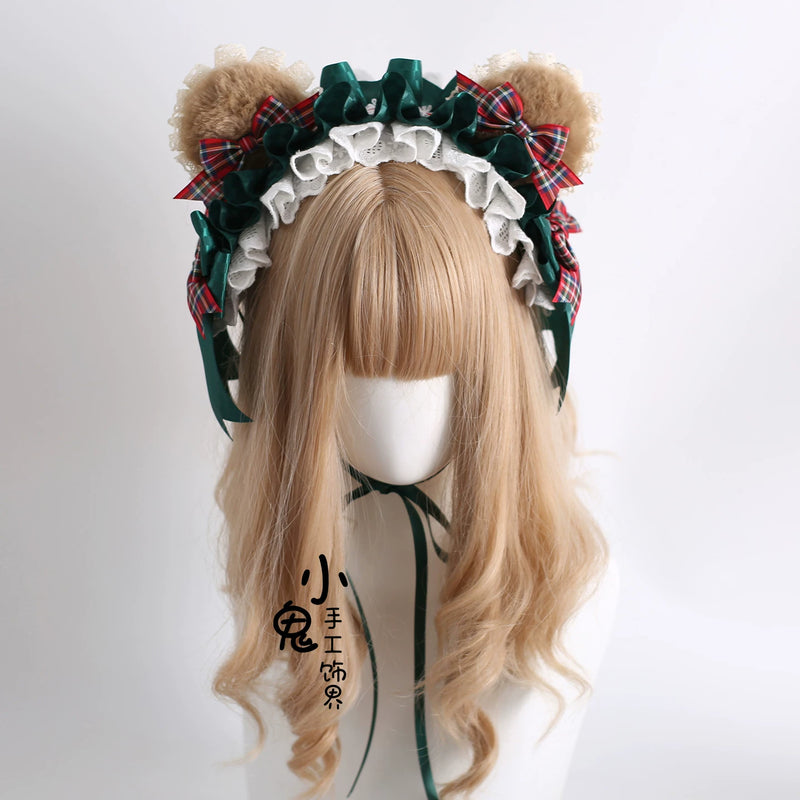 Christmas Bow Lace Lolita Headwear - Assorted Styles — additional product view